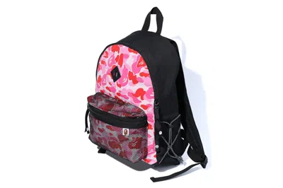 Pre-owned Bape Abc Camo Bungee Cord Day Pack In Pink