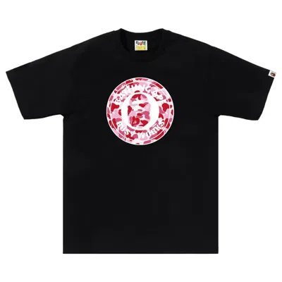 Pre-owned Bape Abc Camo Busy Works Tee 'black/pink' | Men's Size Xxxl