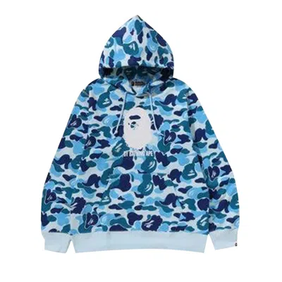Pre-owned Bape Abc Camo By Bathing Ape Pullover Hoodie 'blue' | Men's Size M