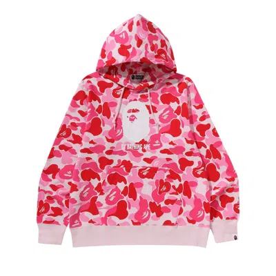 Pre-owned Bape Abc Camo By Bathing Ape Pullover Hoodie 'pink' | Men's Size Xl