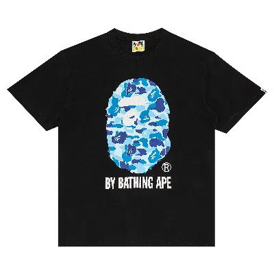 Pre-owned Bape Abc Camo By Bathing Ape Tee 'black/blue'