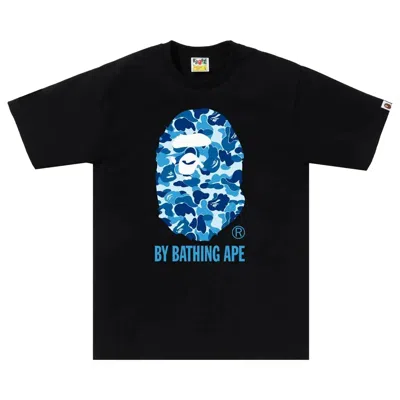 Pre-owned Bape Abc Camo By Bathing Ape Tee 'black/blue' | Men's Size S