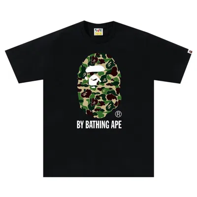 Pre-owned Bape Abc Camo By Bathing Ape Tee 'black/green'
