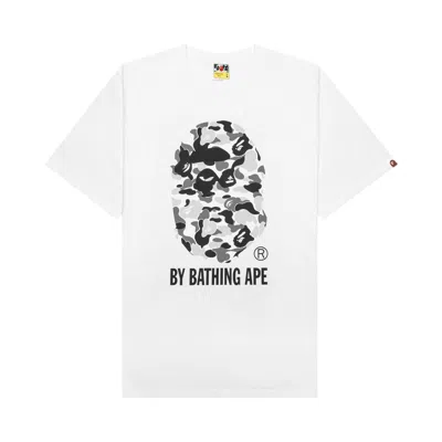 Pre-owned Bape Abc Camo By Bathing Ape Tee 'white/grey'