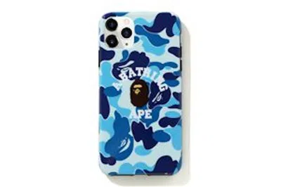 Pre-owned Bape Abc Camo College Iphone 11 Pro Max Case In Blue
