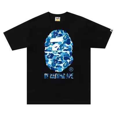 Pre-owned Bape Abc Camo College Tee 'black/blue' | Men's Size S