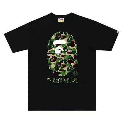 Pre-owned Bape Abc Camo College Tee 'black/green' | Men's Size M