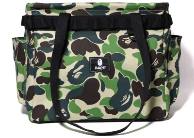 Pre-owned Bape Abc Camo Container Bag In Green