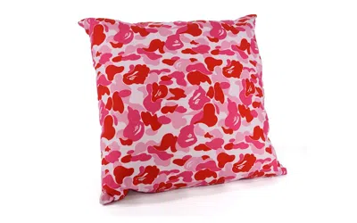 Pre-owned Bape Abc Camo Cushion In Pink