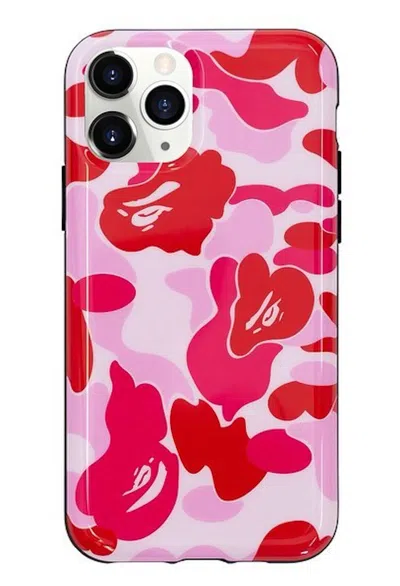 Pre-owned Bape Abc Camo Iphone 11 Pro Case In Pink