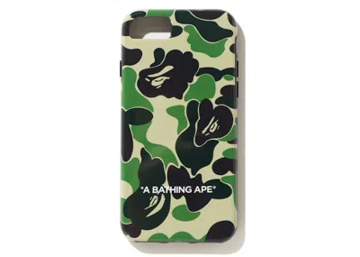 Pre-owned Bape Abc Camo Iphone Se Case In Green