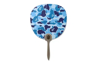 Pre-owned Bape Abc Camo Japanese Fan In Blue