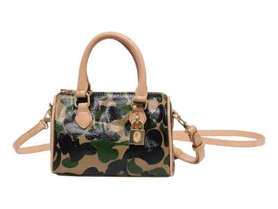 Pre-owned Bape Abc Camo Mini Shoulder Bag (ss25) In Green