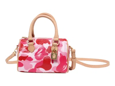 Pre-owned Bape Abc Camo Mini Shoulder Bag (ss25) In Pink
