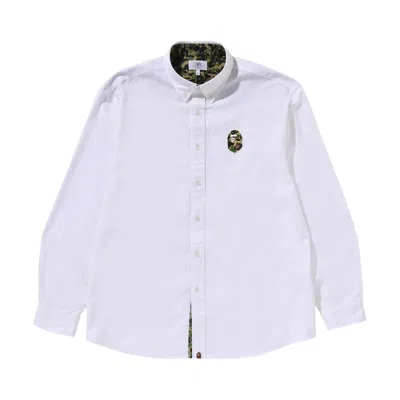 Pre-owned Bape Abc Camo One Point Relaxed Fit Shirt 'white'