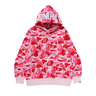 Pre-owned Bape Abc Camo Pullover Hoodie 'pink' | Men's Size S