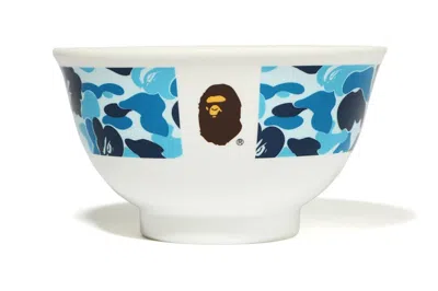 Pre-owned Bape Abc Camo Rice Bowl In Blue