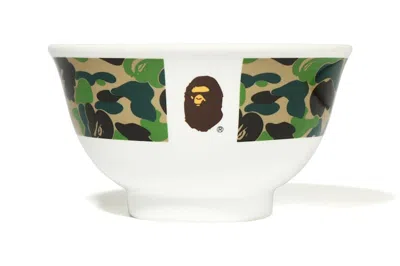Pre-owned Bape Abc Camo Rice Bowl In Green