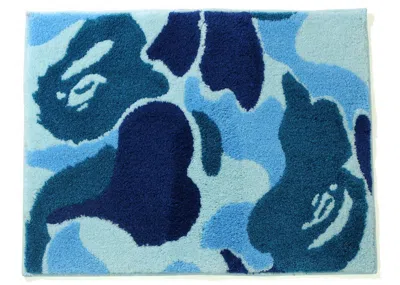 Pre-owned Bape Abc Camo Rug Mat In Blue