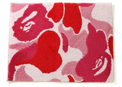 Pre-owned Bape Abc Camo Rug Mat In Pink
