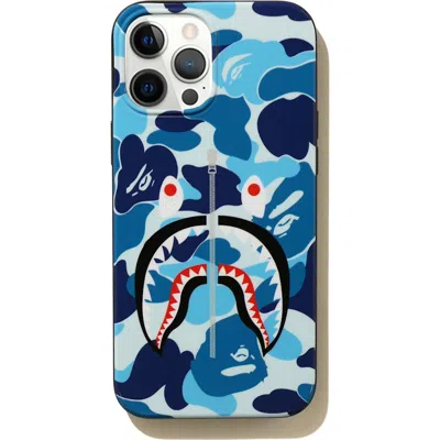 Pre-owned Bape Abc Camo Shark Iphone 12 Pro Max Case In Blue