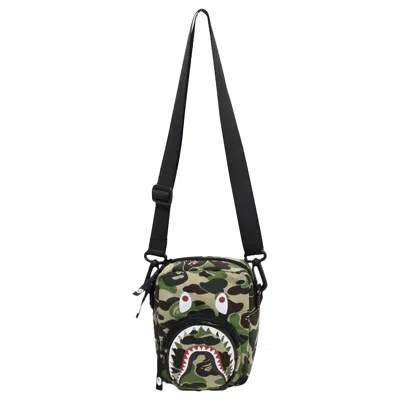 Pre-owned Bape Abc Camo Shark Mini Bag 'green' | Men's Size Onesize