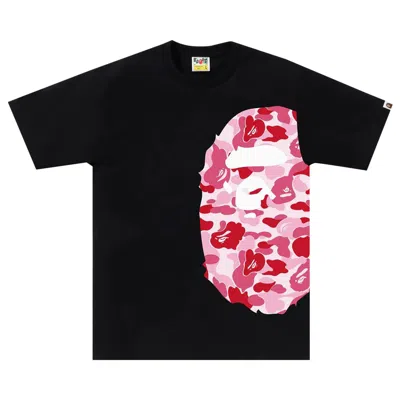 Pre-owned Bape Abc Camo Side Big Ape Head Tee 'black/pink'