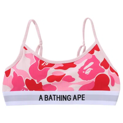 Pre-owned Bape Abc Camo Sport Bra 'pink' | Women's Size M