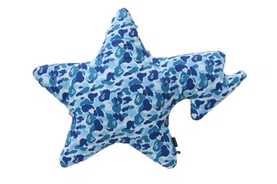 Pre-owned Bape Abc Camo Sta Big Cushion In Blue
