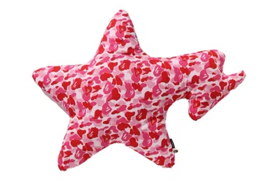 Pre-owned Bape Abc Camo Sta Big Cushion In Pink