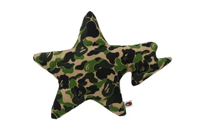 Pre-owned Bape Abc Camo Sta Cushion In Green