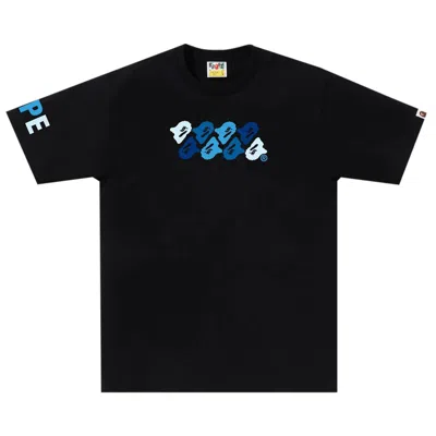 Pre-owned Bape Abc Camo Tee 'black/blue'