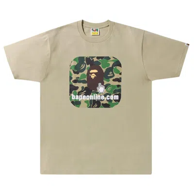Pre-owned Bape Abc Camo Tee (online Exclusive) 'beige' | Tan | Men's Size Xl In Brown