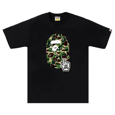 Pre-owned Bape Abc Camo Tee (online Exclusive) 'black/green' | Men's Size M