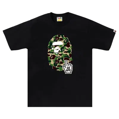 Pre-owned Bape Abc Camo Tee (online Exclusive) 'black/green' | Men's Size M