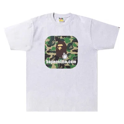 Pre-owned Bape Abc Camo Tee (online Exclusive) 'grey' | Men's Size L In Gray