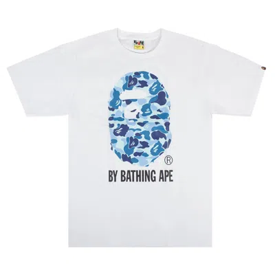 Pre-owned Bape Abc Camo Tee 'white/blue'