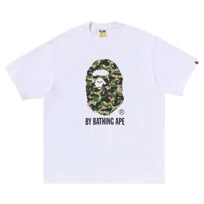 Pre-owned Bape Abc Dot Camo By Bathing Ape Relaxed Fit Tee 'white' | Men's Size S