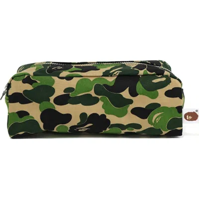 Pre-owned Bape Abc Flight Pouch In Green