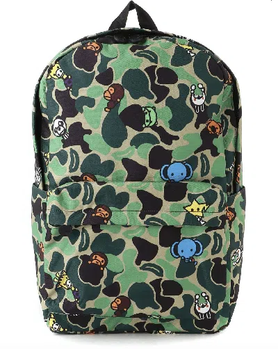 Pre-owned Bape Abc Milo All Friends Large Backpack
