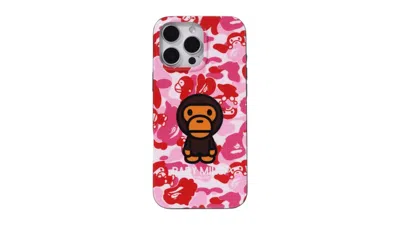 Pre-owned Bape Abc Milo Camo Iphone 16 Pro Max Case In Pink