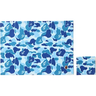 Pre-owned Bape Abc Placemat And Coaster In Blue