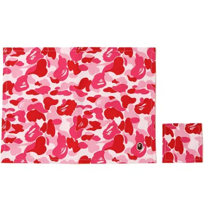 Pre-owned Bape Abc Placemat And Coaster In Pink