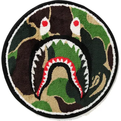 Pre-owned Bape Abc Shark Rug In Green