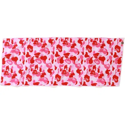 Pre-owned Bape Abc Sport Towel In Pink