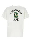 Bape 白色 Abc 迷彩拼贴棉质 T 恤 In White