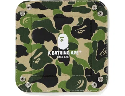 Pre-owned Bape Abc Tray In Camo Green