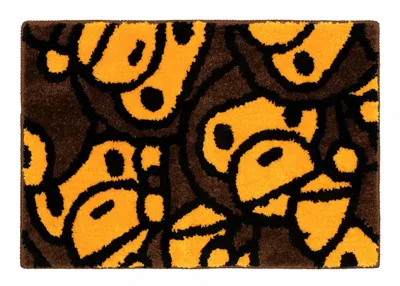 Pre-owned Bape All Baby Milo Rug In Brown