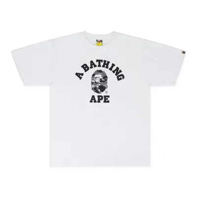 Bape Ape Camo Head White T-shirt