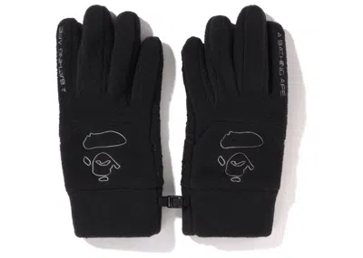 Pre-owned Bape Ape Face Glove In Black